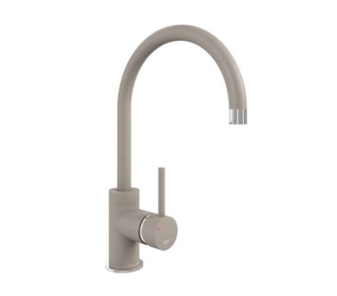 Mocha Purquartz Courbe Curved Spout Kitchen Taps